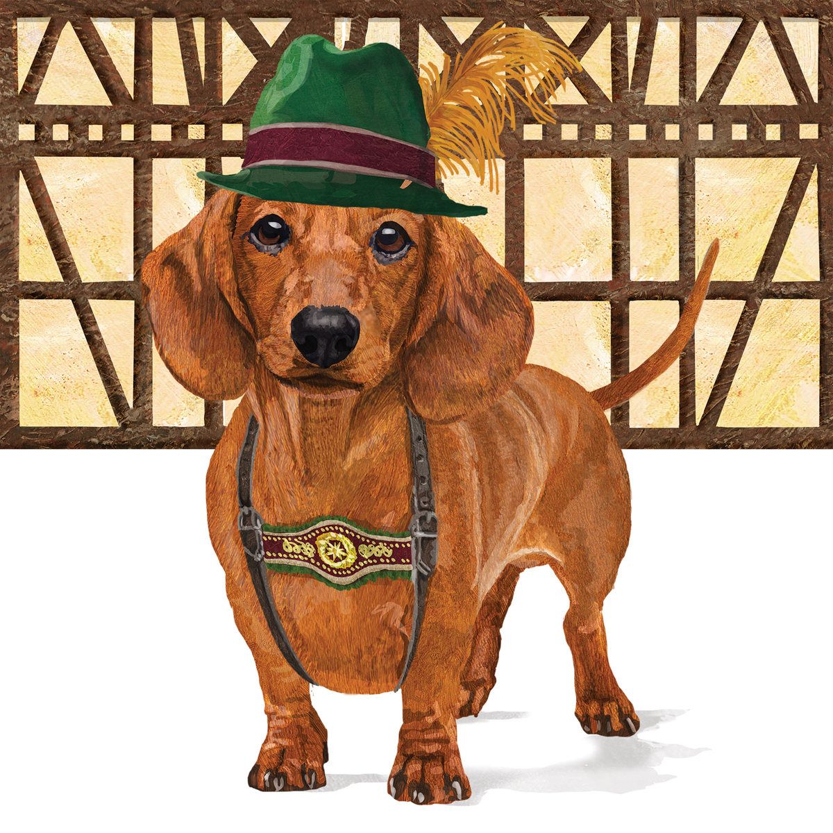 teckel servetten wienerschnitzel