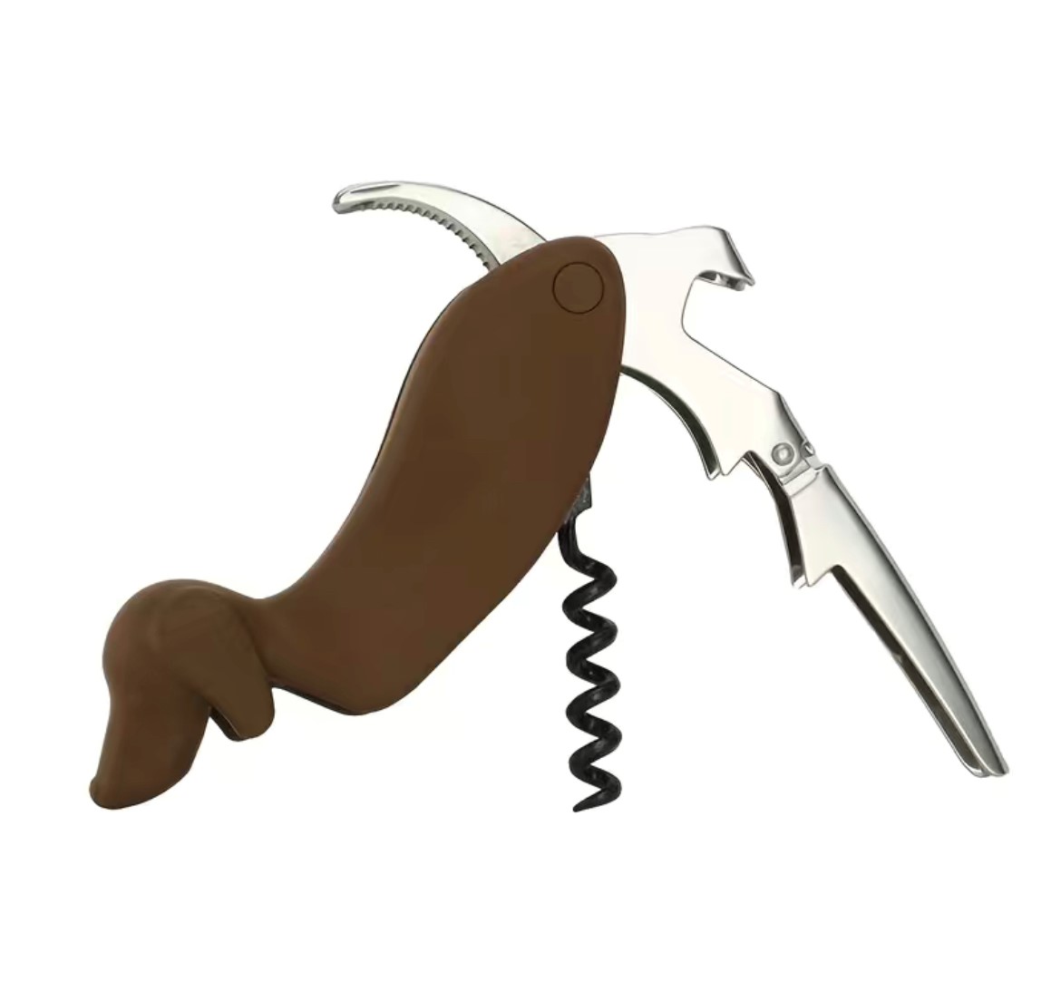 flessenopener en kurkentrekker teckel