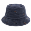 Marineblauwe blauwe teckelhoed