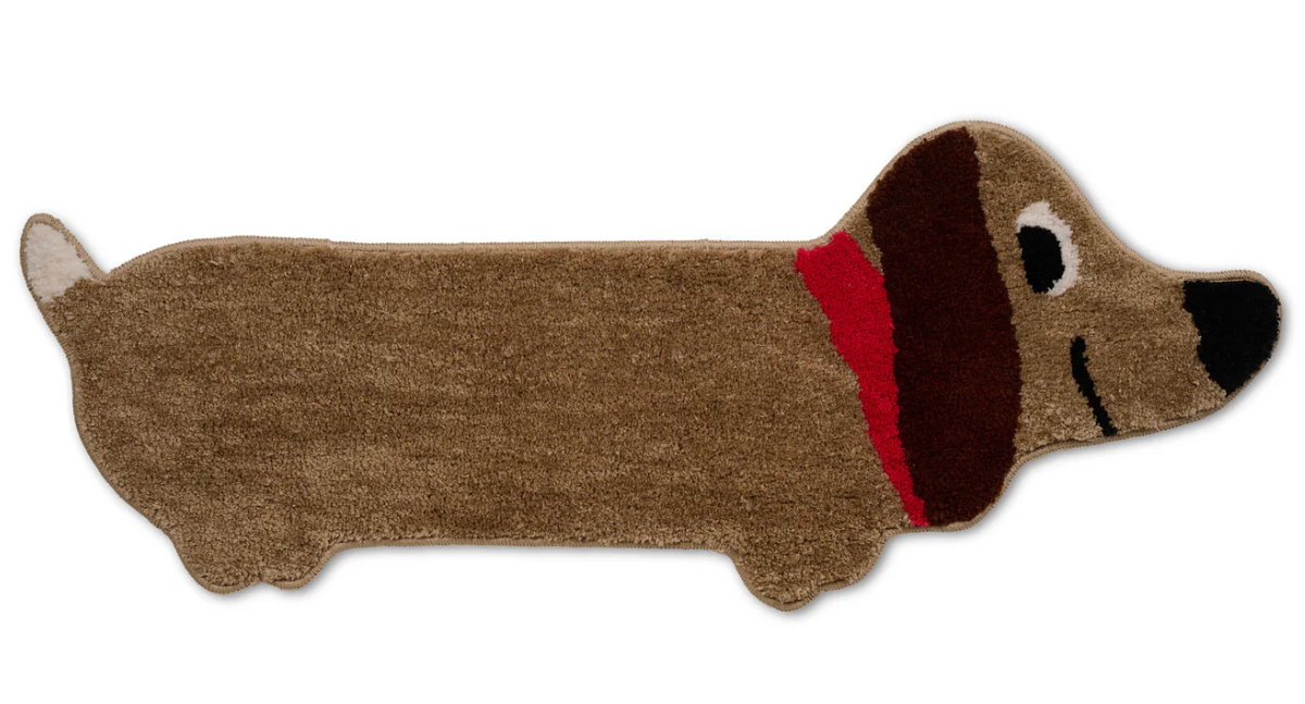 teckel mat teckel tapijt bruin