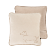 beige teckel kussenhoes 50x50