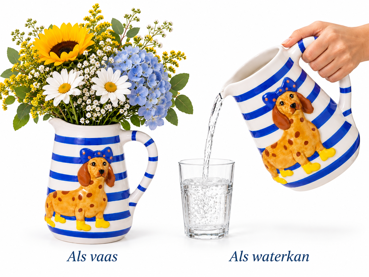 Teckel vaas teckel waterkan