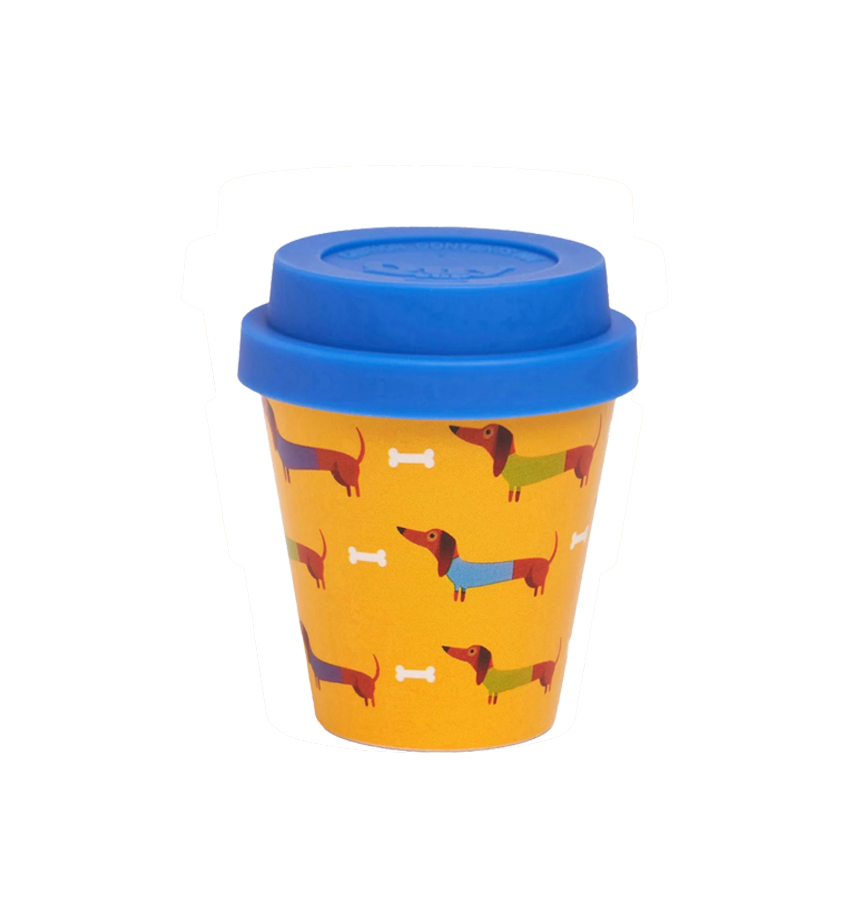 espresso mug 90 ml blauw lid