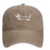 khaki teckelpet silhouet