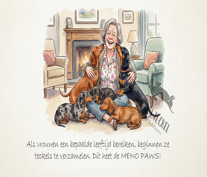 metalen bord teckel meno paws