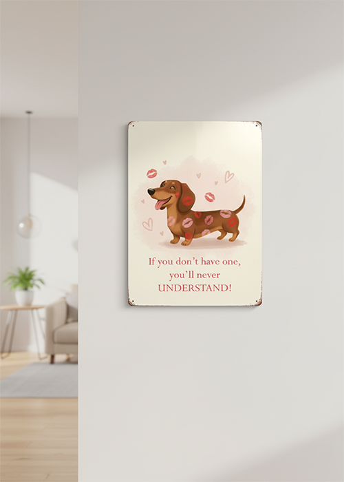 teckel bord teckel liefde