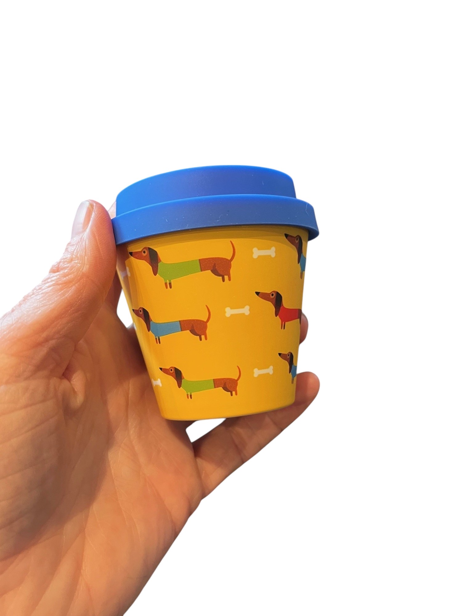 teckel espresso teckel beker blauw