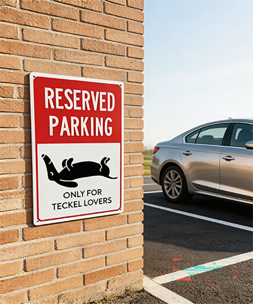teckel parkeerbord