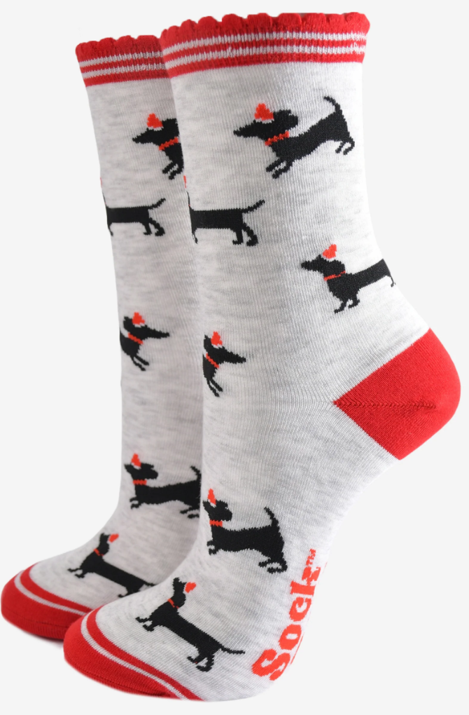 teckel sokken 36-40 teckelprint_7