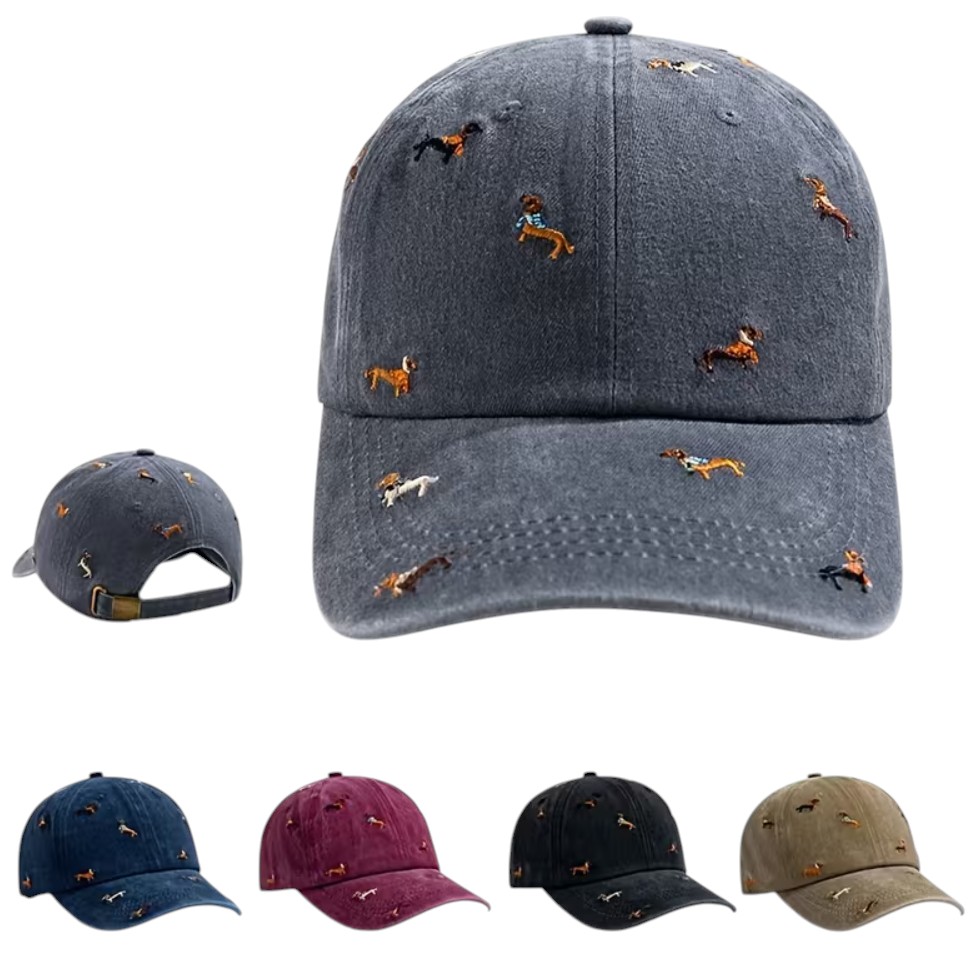 teckelpet met geborduurde teckeltjes