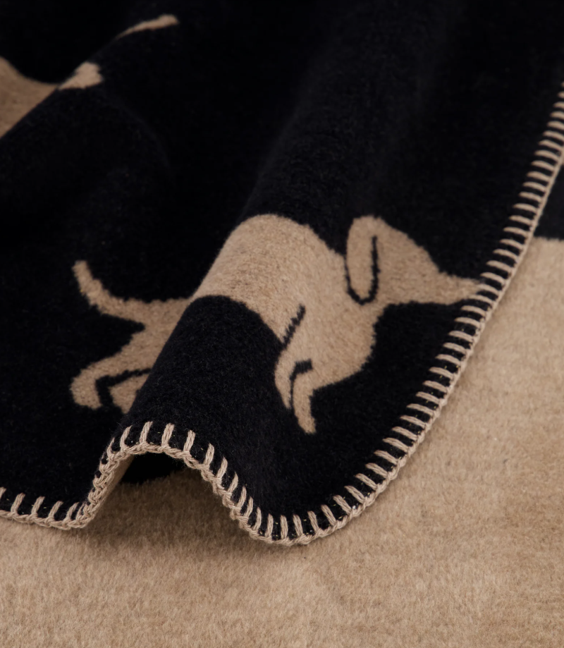 zwarte teckel plaid teckel deken