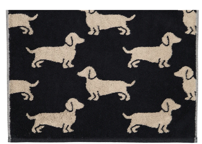 zwarte teckel handdoek 30x50_1 - kopie