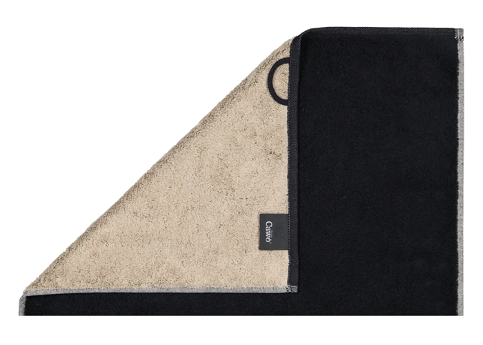 zwarte teckel handdoek 30x50_silhouet 3 - kopie