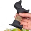 zwarte teckel peper en zoutstel